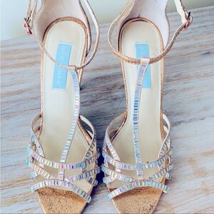 Betsey Johnson Rose Gold Heels